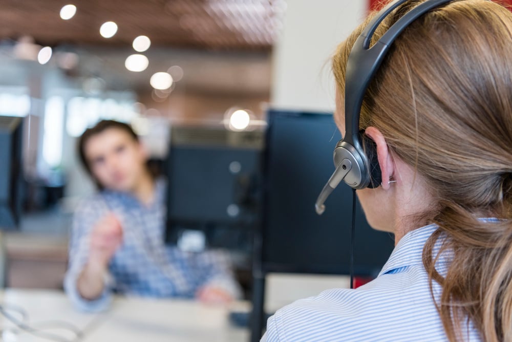 Female Support Phone Operator